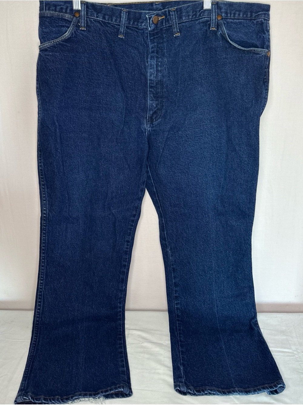 Wrangler Men's Dark Blue Bootcut Jeans